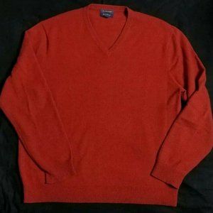 Cashmere Sweater Club Room Sz L. Brick Red Sz Lg